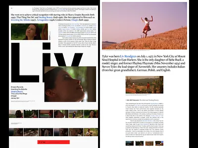 Films Collection— 01.Stealing Beauty concept design films layout typogaphy ui ui design ux ux design web web design website