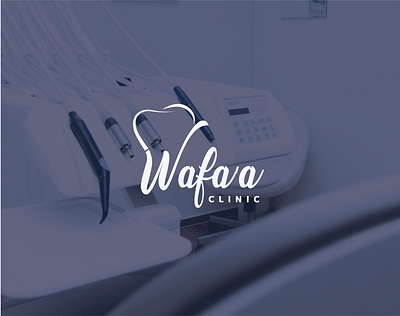 Dr. Wafa'a Clinic logo and business card branding design logo