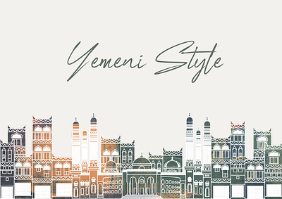 yemeni Style drawing illustration