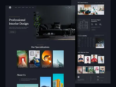 Architectural Firm Website agency architect architectural architecture architecture design building civil engineering design studio interior architecture interior design interiors landing page modern property real estate typography ui designer uiux web design website