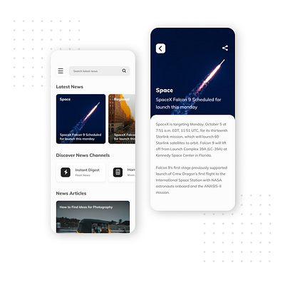 News App Design app minimal ui uidesign