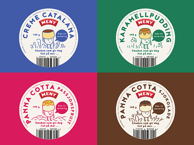 MENY Pudding Labels Concept