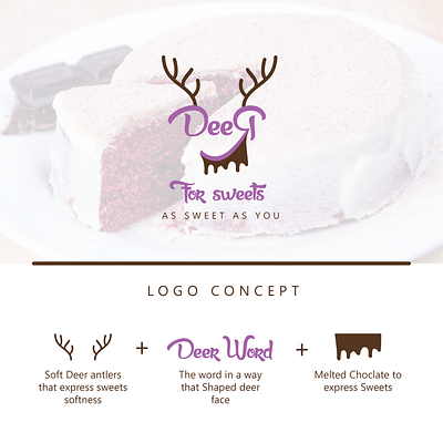 Deer for Sweets logo design branding design logo