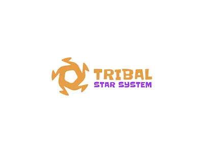 Tribal Star System Logo concept design fun galaxy logo minimalist star system tribal vector