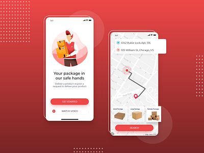 Courier Delivery App app clone app development courier courier service digital digital solutions mobile app mobile app design mobile app development mobile apps online package delivery