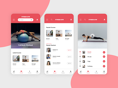 Fitness Gym App clean minimal mobileui ui uiux uiuxdesigner userexperience userinterface ux