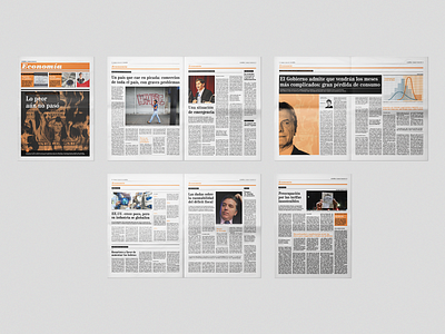 Economy Supplement design editorial editorial design graphic design grid newspaper supplement