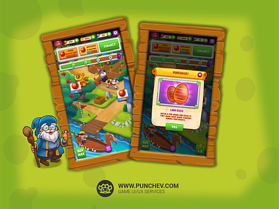 Dragon Idle_1 branding game gui interface punchev ui ux