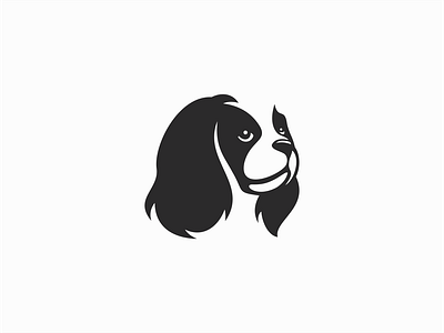 Spaniel Logo for Sale animal branding cute design dog emblem flat icon illustration logo mark mascot modern pet premium puppy sale spaniel vector vet