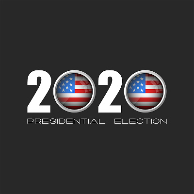 USA presidential election 2020 poster design 2020 banner design election 2020 election day emblem illustration logo design political campaign political design political logo poster design president presidential election usa usa colors usa flag usa presidential election usa sticker vote