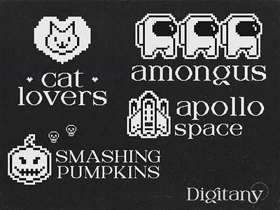 Digitany Multipurpose display font branding design display font flat font lettering logo logo designs modern simple