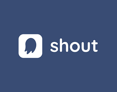 Daily Logo Challenge : Day 39 - Shout app brand identity branding creative daily dailylogochallenge day39 design logodesign logodesignchallenge logotype messaging app shout visual identity