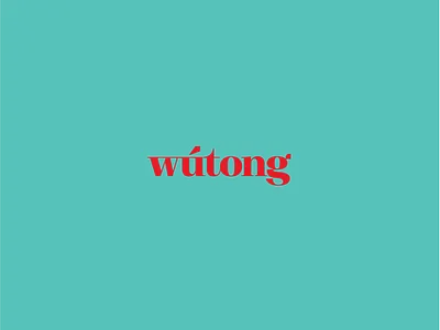 Wútong Logo bold branding design serif