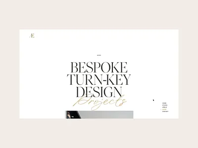 Æbele Interiors—Transition animation architecture beige clean desinger furniture gold hover interior luxury minimal script scroll serif smooth transition ui web webdesign website