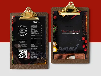 Black Tandoori Menu Design design download menu psd