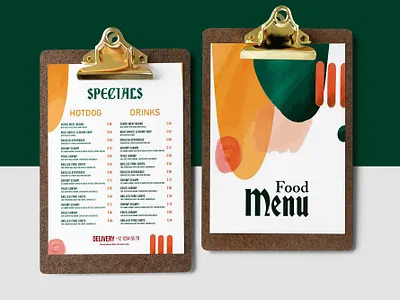 Colorful Menu Design design menu psd