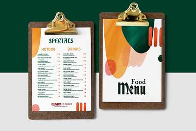 Colorful Menu Design design menu psd
