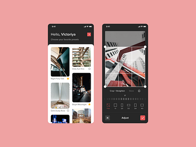 Photo Editor App app design desktop dribbble interface mobile popular top ui ux