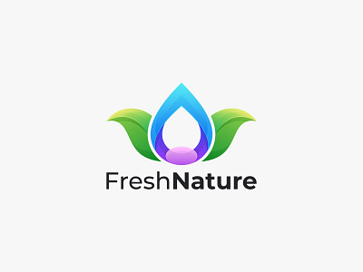 Fresh Nature app branding design icon illustration logo typography ui ux vector