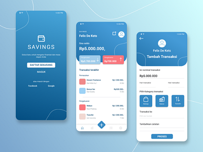 SAVING mobile apps antirebahan designleague financify mobileapps uidesign