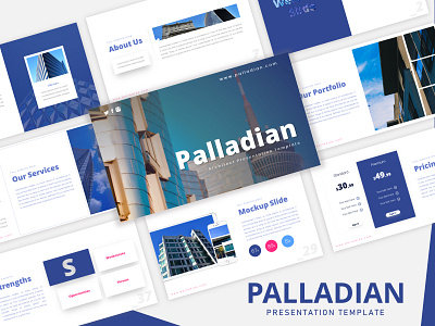 Palladian - Architecture PowerPoint Template design graphic design powerpoint presentation powerpoint template presentation design presentation template