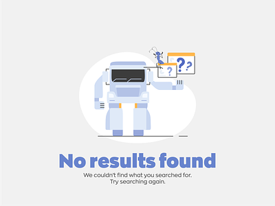 No results found 404 404 error 404 page branding character design empty state icon icon set illustration information lost no data no results nothing found robo truck search space truck vector