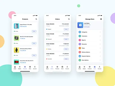Store App UI account app buy categories checkout design ecommence ecommerce shop online shop online store options order productdesign products settings shop store ui ux