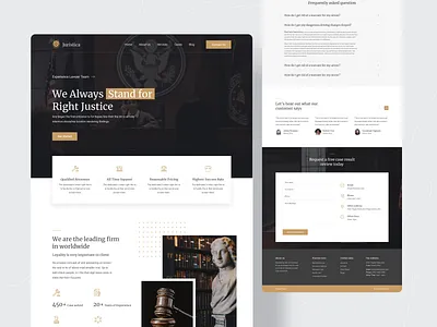 Juristika: Law Firm Website 2022 trend clean dribbble best shot justice landing page design law law firm law firm website modern popular shot redesign template trends ui ui ux design visual design web design webdesign website concept website design
