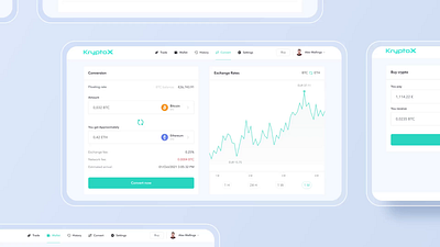 Cryptocurrency Exchange Platform animation crypto cryptocurrency dashboard design fintech graphic design motion graphics payments platform ui user experience user interface ux vector wallet web design