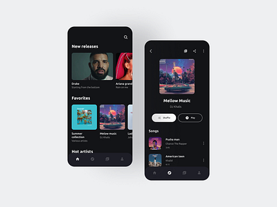 Music app design app app design application colors design ios ios app mobile mobile app music app music player ui uidesign uiux ux uxdesign