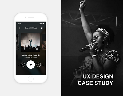 UX Design case study - Anghami App anghami app design design high fidelity interaction design mobile sketch ui design user experience design ux design