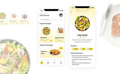 Recipe app app design design figma mobile app mobile ui mobile uiux recipe app ui uidesign uiux user interface