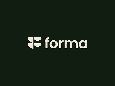 forma logo design abstract agency brand identity branding creative crypto design ellipse f geometric icon identity lettermark logo minimalist monogram studio type typography ui