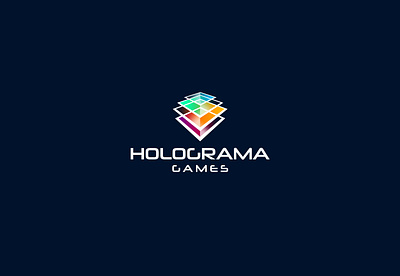 Holograma Games branding design icon illustration illustrator logo minimal vector