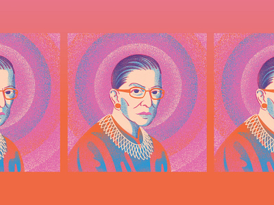 RBG drawing illustration procreate ruth bader ginsburg