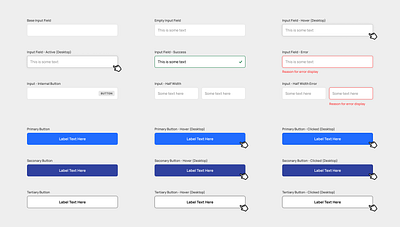 UI Components 🌀 button components design system dropdown dropdown menu input field list menu ui ui kit