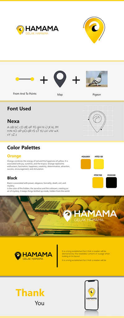 Hamama Logo app design logo logotype ui ux design