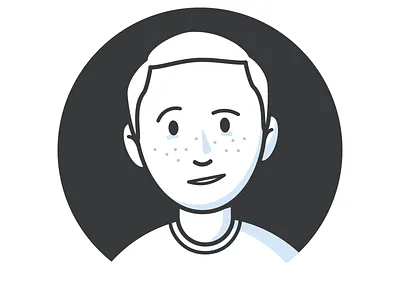 Oh Hey black and white design face illustration minimalist portrait self portrait simple design