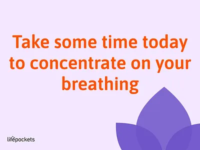 Concentrate on Breathing design vector