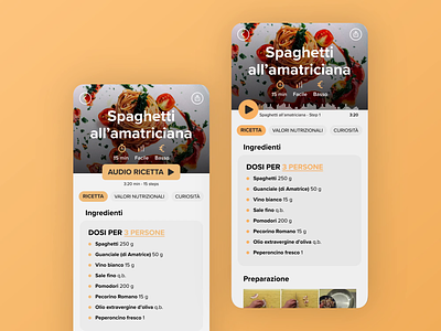 Recipe Mobile App app colors daily ui design food interface mobile mobile app recipe ui ux ux design visual design
