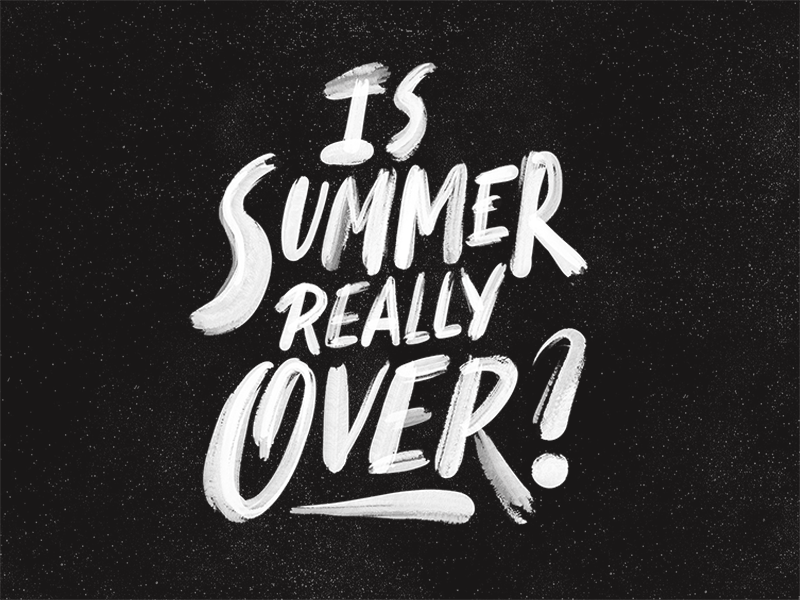 Goodbye Summer animation brush lettering neves nevesman summer