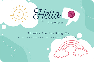 Hello Dribbblers! hello hello dribbblers hello dribble hellodribbble illustration illustrator invite thank thank you dribbble thanks thankyou welcome