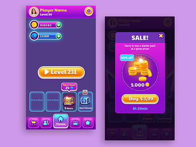 UI mobile game coin game mobile ui ui
