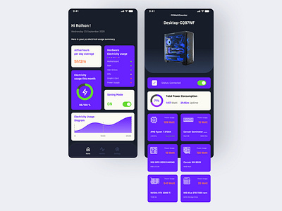 Electricity Calculator App app design electricity app mobile app design ui ux ui design uidesign uiux design