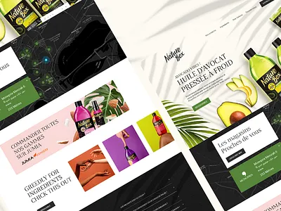 Nature Box clean nature ui ui design web website