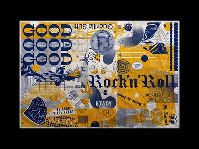 Poster Tissue 2019 collage disco ball illustration layout poster texture tissue paper type typogaphy typography yellow