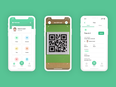 Palmsapp - Palm Oil Management App Project agriculture app design ios mobile mobile app mobile app design palm trees plant product design qr code scan ui user experience user experience design user interface user interface design ux