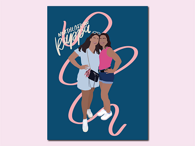 northeastern kappa gals design friends friendship illustration kappa kappa gamma people illustration sorority