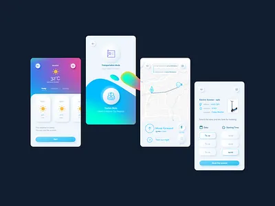 Dux - Smart Tourism, Smart Transportation (Neumorphism UI) booking cluj cluj napoca concept design dux gradients map neumorphism new smart smart tourism smart transportation tourism transportation typography ui uiux ux xd