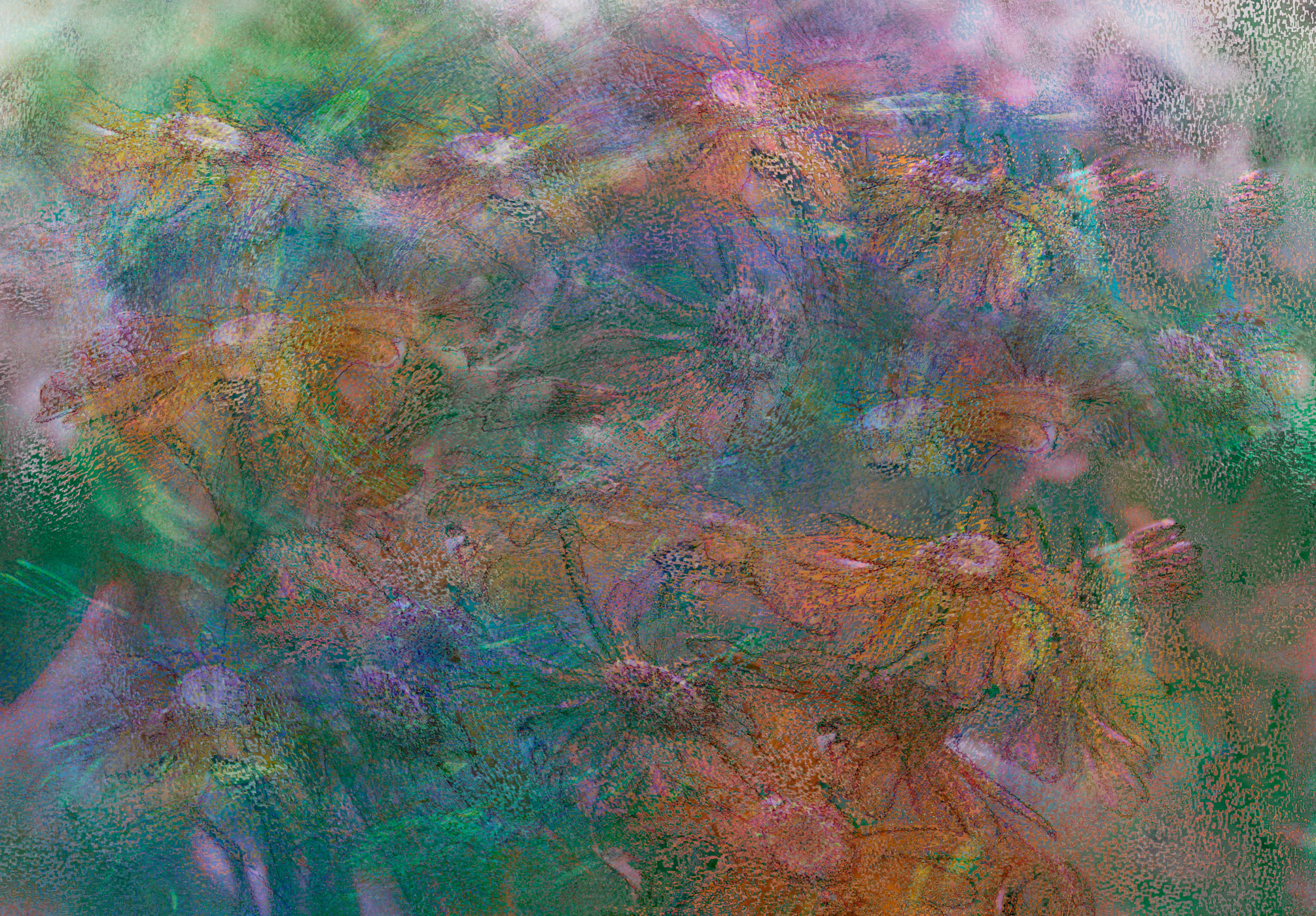 Example of flowers in a ocean